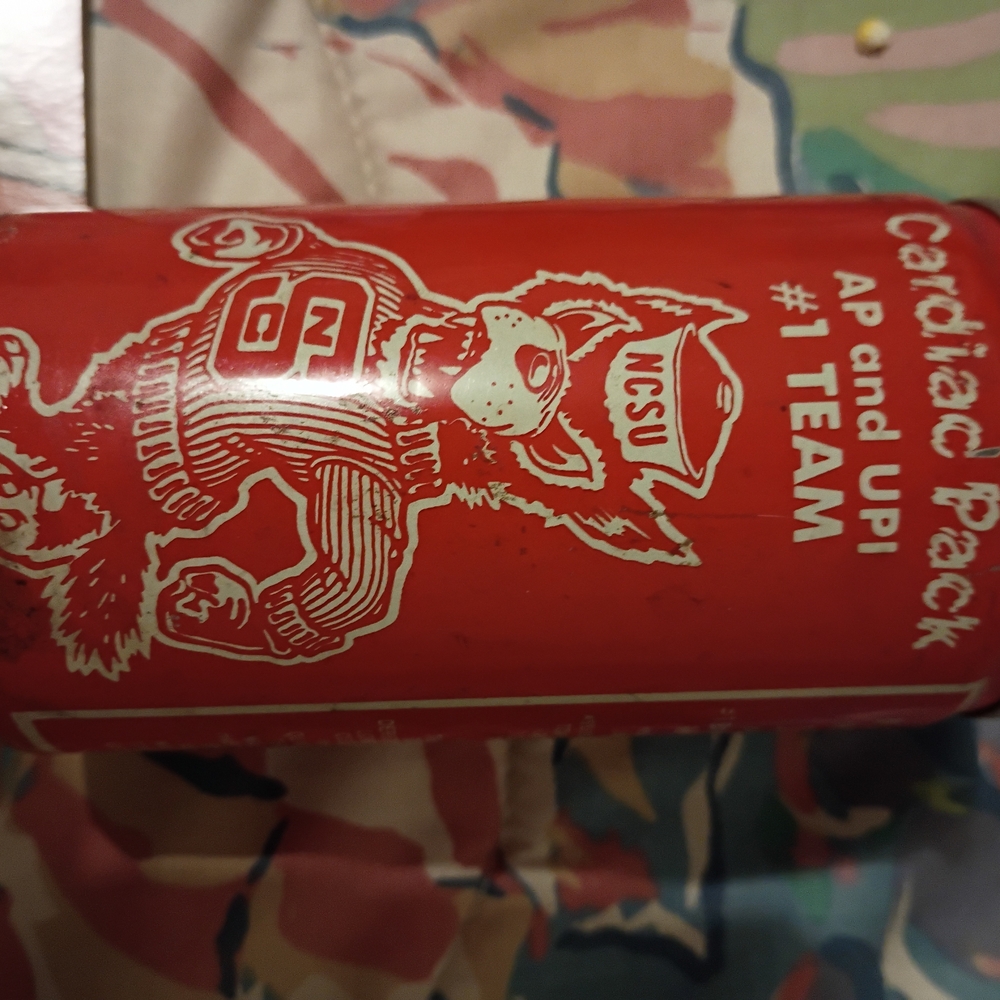 Red NCSU Wolfpack Can